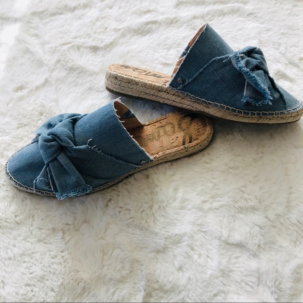 sam edelman denim lynda mules size 10